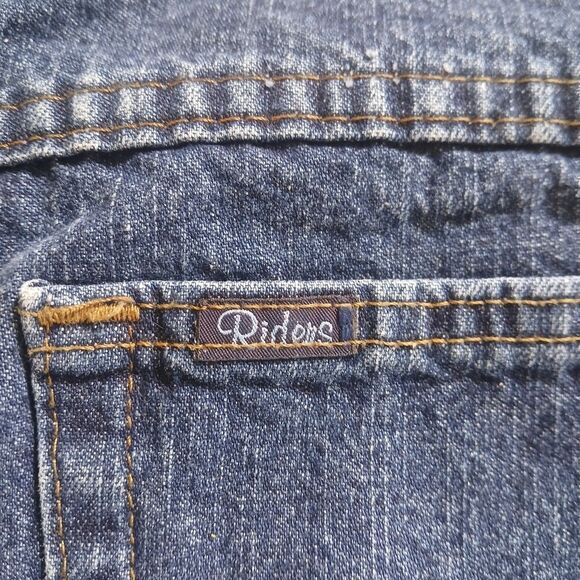 Riders by Lee Blue Jean Denim Shorts 80's High-Waist Mom Jeans 16 M - Picture 8 of 9